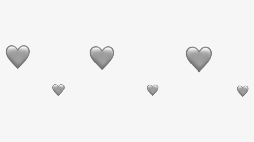 #heart #grey #emoji #lines - Heart, HD Png Download, Transparent PNG