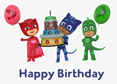Pj Mask Happy Birthday, HD Png Download, Transparent PNG