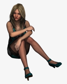 Sitting Female, HD Png Download, Transparent PNG