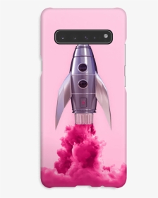Lilla Rakett Deksel Galaxy S10 5g - Pink Rocket Ship, HD Png Download, Transparent PNG