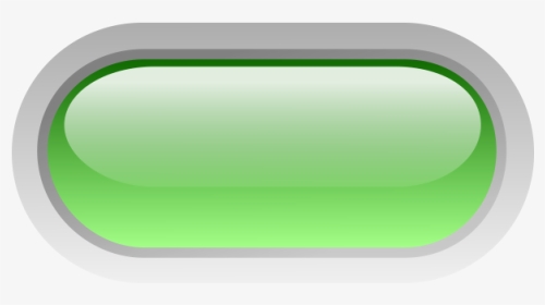 Pill Shaped Green Button Vector Illustration - Circle, HD Png Download, Transparent PNG