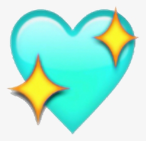 #heart #vaporwave #tumblr #turquesa - Light Green Heart Emoji, HD Png Download, Transparent PNG