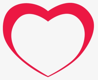 Red Outline Heart Png Image - Red Heart Outline Png, Transparent Png, Transparent PNG