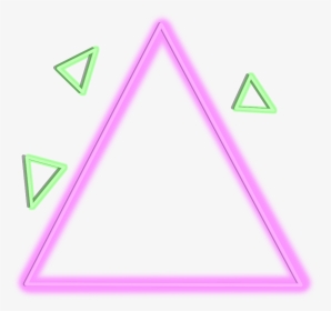 #neon #triangle #glow #colorful #freetoedit #ftestickers - Triangle, HD Png Download, Transparent PNG