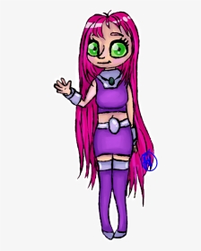 Svg Freeuse Starfire Drawing Purple - Cartoon, HD Png Download, Transparent PNG