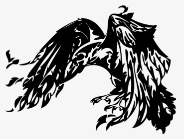 Raven Art - Raven Tattoo Vector, HD Png Download, Transparent PNG