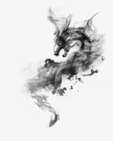 #dragon #dragons #smokedragon #smokeeffect #smoke #fantasy - Chinese Ink Dragon Png, Transparent Png, Transparent PNG