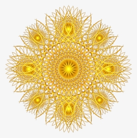 Arabic Gold Flower Transparent, HD Png Download, Transparent PNG
