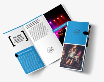 Live Music Band Brochure Template Preview - Brochure, HD Png Download, Transparent PNG