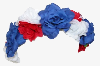 #flowercrown #freetoedit - Transparent Red White And Blue Flower Crown, HD Png Download, Transparent PNG