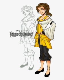 Belle Kingdom Hearts - Hearts Beauty And The Beast, HD Png Download, Transparent PNG
