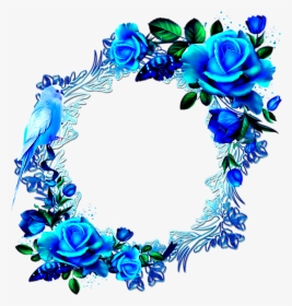 Border Blue Flower Transparent Background, HD Png Download, Transparent PNG