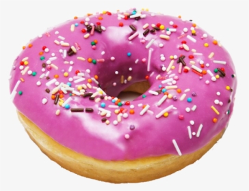 Donut Png - Пончик С Розовой Глазурью, Transparent Png, Transparent PNG