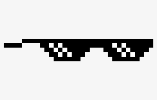 #meme #mlg #mlgglasses #pixelatedglasses #glasses #sunglasses - Like A Boss Glasses, HD Png Download, Transparent PNG