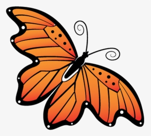 Papillon Clipart Orange Butterfly Decal Butterfly Orange - Monarch Butterfly, HD Png Download, Transparent PNG