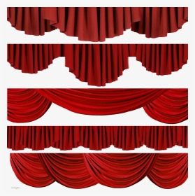 Red Stage Curtains Png, Transparent Png, Transparent PNG