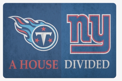 Ny Giants Tennessee Titans House Divided Welcome Porch - Tennessee Titans, HD Png Download, Transparent PNG