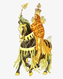 Floral King - King On Horseback Clipart, HD Png Download, Transparent PNG