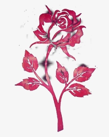 #freetoedit #rose #rosegold #flower #art #drawing #glitter - Red Rose Cross Stitch Flower Designs, HD Png Download, Transparent PNG