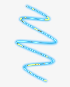 #neon #line #spiral#freetoedit #blue #geometric #border, HD Png Download, Transparent PNG