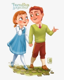Young Anna And Hans - Young Anna And Hans Frozen, HD Png Download, Transparent PNG