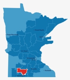South Central Service Territory Map - Minnesota Up North, HD Png Download, Transparent PNG