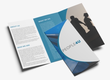 An Example Of A Trifold Folded Leaflet, With Another - Brochure, HD Png Download, Transparent PNG