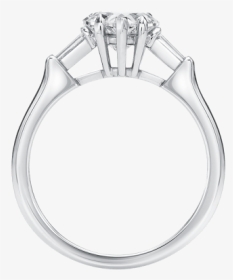 Classic - Tapered Baguette Engagement Ring Harry Winston, HD Png Download, Transparent PNG