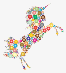 Art,jewellery,body Jewelry - Rainbow Unicorn Transparent Background, HD Png Download, Transparent PNG