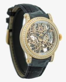 Franck Muller Round Skeleton Rose Gold & Diamond 7039 - Analog Watch, HD Png Download, Transparent PNG