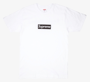 Supreme Black Logo Box White T Shirt, HD Png Download, Transparent PNG