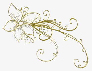 Golden Metal Flowers Png, Transparent Png , Transparent Png Image - PNGitem