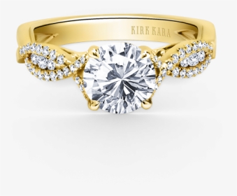 Pirouetta 18k Yellow Gold Engagement Ring Cottage Hill - Best Ring For Proposal, HD Png Download, Transparent PNG