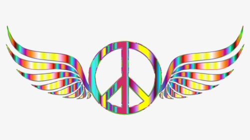 Peace Sign With Wings, HD Png Download, Transparent PNG