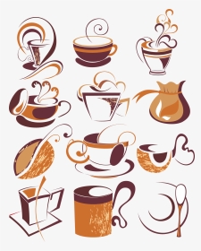 Coffee Mug With Heart Clipart Svg Royalty Free Library - Coffee Vector Line Arts, HD Png Download, Transparent PNG