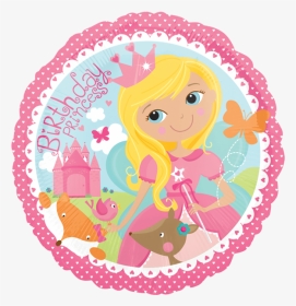 Kindergeburtstag Princess- Folienballon - Birthday, HD Png Download, Transparent PNG