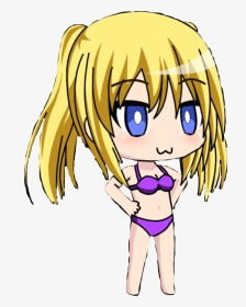 Chibi In Her Bikinis - Cartoon, HD Png Download, Transparent PNG