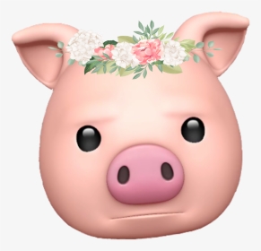 #pig #emoji #emojisticker #iphonex - Domestic Pig, HD Png Download, Transparent PNG