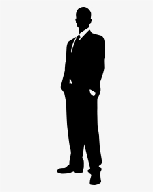 Transparent Man Praying Silhouette Png - Man In Suit Silhouette Png, Png Download, Transparent PNG