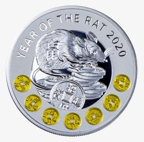 5 Gram Niue Year Of The Rat - 2020 Year Of Rat Coin, HD Png Download, Transparent PNG