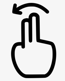 Two Finger Swipe Right Side - Icon, HD Png Download, Transparent PNG
