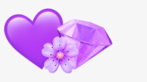 #emoji #iphone #purple #aesthetic #tumblr - Heart, HD Png Download, Transparent PNG