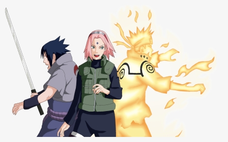 Render Naruto Sasuke Sakura - Naruto Sasuke E Sakura Png, Transparent Png, Transparent PNG
