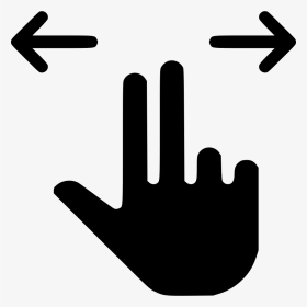 Swipe Left Right - Two Finger Drag Icon Png, Transparent Png, Transparent PNG