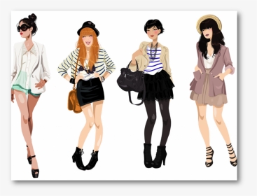 How To Style Your Teen What Is A Personal Stylist Melbourne - Cartoon Fashion Models Png, Transparent Png, Transparent PNG