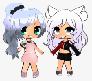 Made These Two Only Out Of Stickers Im Proud - Gacha Life Two Characters, HD Png Download, Transparent PNG