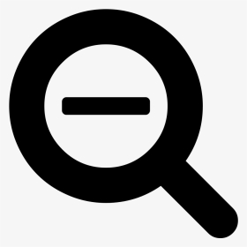 Zoom Out Font Awesome - Font Awesome Magnifying Glass Icon, HD Png Download, Transparent PNG