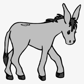Donkey Clip Art Black And White - Dog And The Donkey, HD Png Download, Transparent PNG