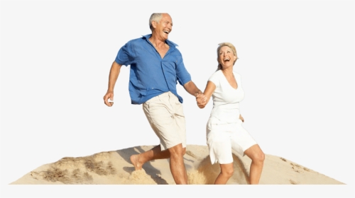 Photo Of A Happy Older Couple On A Beach - Vacation, HD Png Download, Transparent PNG