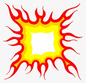 6 Cartoon Fire Flame Elements Vector 5 - Cartoon Fire, HD Png Download, Transparent PNG